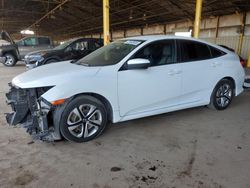 Salvage cars for sale at auction: 2018 Honda Civic LX