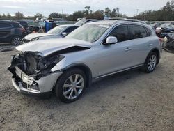 Salvage cars for sale at Riverview, FL auction: 2017 Infiniti QX50