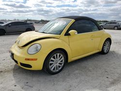 Volkswagen salvage cars for sale: 2008 Volkswagen New Beetle Convertible SE