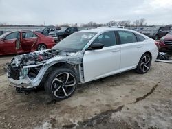 Salvage cars for sale from Copart Kansas City, KS: 2022 Honda Accord Sport