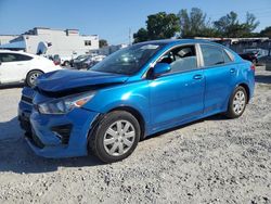 Salvage vehicles for parts for sale at auction: 2021 KIA Rio LX