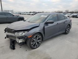 Salvage cars for sale at Grand Prairie, TX auction: 2018 Honda Civic SI