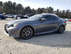 Salvage cars for sale at Mendon, MA auction: 2016 Lexus RC 200T