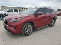 2022 Toyota Highlander Platinum en venta en Wilmer, TX