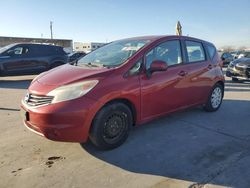 Salvage cars for sale at Grand Prairie, TX auction: 2014 Nissan Versa Note S