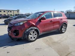 Salvage cars for sale from Copart Wilmer, TX: 2017 KIA Sportage LX