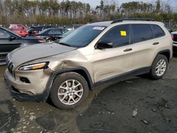 Jeep salvage cars for sale: 2015 Jeep Cherokee Sport