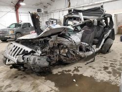 Salvage cars for sale at Center Rutland, VT auction: 2014 Jeep Wrangler Unlimited Sahara