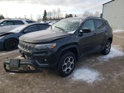 Salvage cars for sale at Bowmanville, ON auction: 2022 Jeep Compass Trailhawk