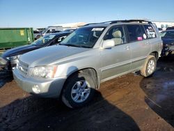 Salvage cars for sale at Brighton, CO auction: 2003 Toyota Highlander Limited