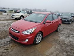 Salvage cars for sale at Kansas City, KS auction: 2012 Hyundai Accent GLS