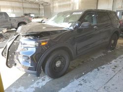 Salvage cars for sale at Kansas City, KS auction: 2023 Ford Explorer Police Interceptor