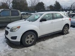 Salvage cars for sale from Copart Madisonville, TN: 2016 Chevrolet Equinox LS