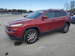 Salvage cars for sale at Dunn, NC auction: 2014 Jeep Cherokee Limited