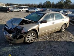 Salvage cars for sale at Memphis, TN auction: 2007 Honda Accord EX