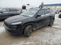 Salvage cars for sale at Woodhaven, MI auction: 2016 Jeep Cherokee Latitude