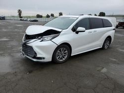 Salvage cars for sale at Martinez, CA auction: 2022 Toyota Sienna XLE