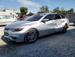 Chevrolet Vehiculos salvage en venta: 2017 Chevrolet Malibu LT