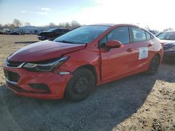 Chevrolet salvage cars for sale: 2016 Chevrolet Cruze LS