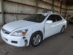 Honda salvage cars for sale: 2006 Honda Accord EX