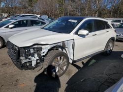 Salvage cars for sale at Austell, GA auction: 2021 Infiniti QX50 Luxe