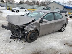 Salvage cars for sale at Wichita, KS auction: 2016 Toyota Corolla L