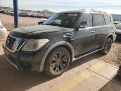 Salvage cars for sale at auction: 2017 Nissan Armada Platinum