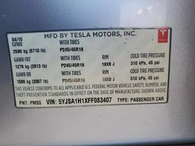 2015 Tesla Model S 85