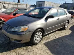 Salvage cars for sale from Copart Los Angeles, CA: 2004 Toyota Corolla CE