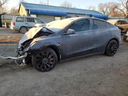 Salvage cars for sale from Copart Wichita, KS: 2024 Tesla Model Y