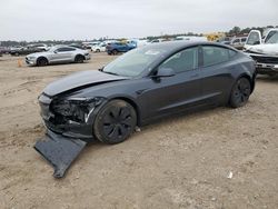 Salvage cars for sale at Houston, TX auction: 2024 Tesla Model 3