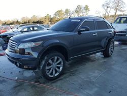 Salvage cars for sale at Byron, GA auction: 2004 Infiniti FX35