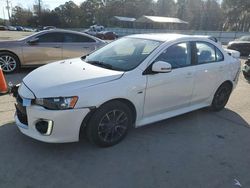 Salvage cars for sale at Savannah, GA auction: 2017 Mitsubishi Lancer ES