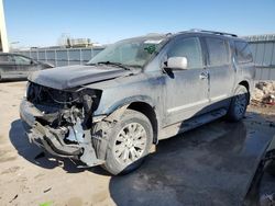 Salvage cars for sale at Kansas City, KS auction: 2015 Nissan Armada SV