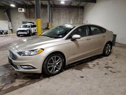 Salvage cars for sale at Chalfont, PA auction: 2017 Ford Fusion SE Hybrid