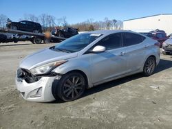 Salvage cars for sale at Spartanburg, SC auction: 2014 Hyundai Elantra SE