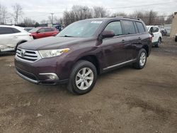 Toyota salvage cars for sale: 2013 Toyota Highlander Base