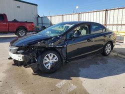 Salvage cars for sale at Haslet, TX auction: 2012 Honda Civic LX