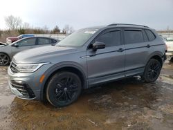 Salvage cars for sale at Columbia Station, OH auction: 2022 Volkswagen Tiguan SE R-LINE Black