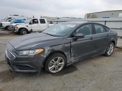 Salvage cars for sale at Bakersfield, CA auction: 2018 Ford Fusion SE