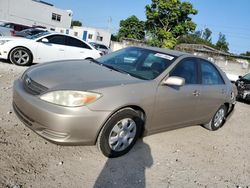 Vehiculos salvage en venta de Copart Opa Locka, FL: 2003 Toyota Camry LE