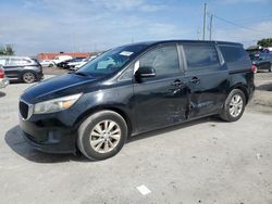 Salvage cars for sale at Homestead, FL auction: 2016 KIA Sedona L