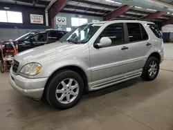 Salvage cars for sale at East Granby, CT auction: 1999 Mercedes-Benz ML 430