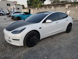 Salvage cars for sale from Copart Opa Locka, FL: 2022 Tesla Model 3