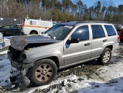 Jeep salvage cars for sale: 2001 Jeep Grand Cherokee Laredo