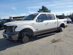 Salvage cars for sale at San Martin, CA auction: 2016 Ford F150 Supercrew