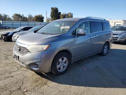 Salvage cars for sale at Martinez, CA auction: 2013 Nissan Quest S