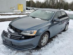 Salvage cars for sale from Copart Cookstown, ON: 2015 Volkswagen Jetta Base