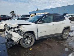 Salvage cars for sale at Woodhaven, MI auction: 2022 Jeep Compass Limited