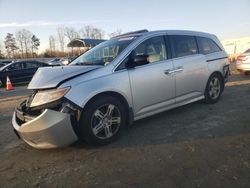 Salvage cars for sale at Spartanburg, SC auction: 2013 Honda Odyssey Touring